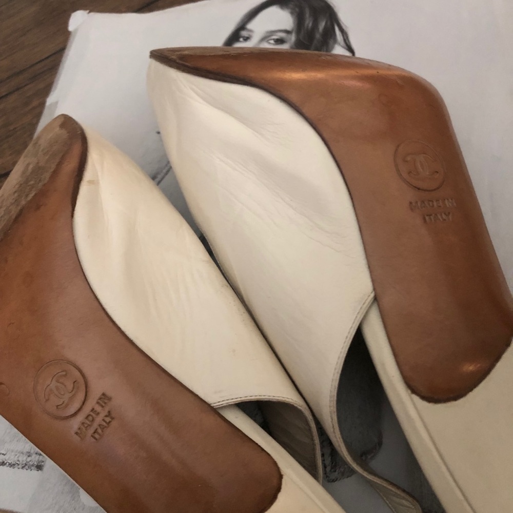 🔥💖Chanel Authentic Leather Slingbacks - Picture 12 of 15